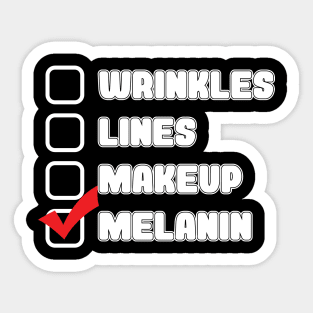 'Black Pride Melanin' Awesome Melanin Gift Sticker